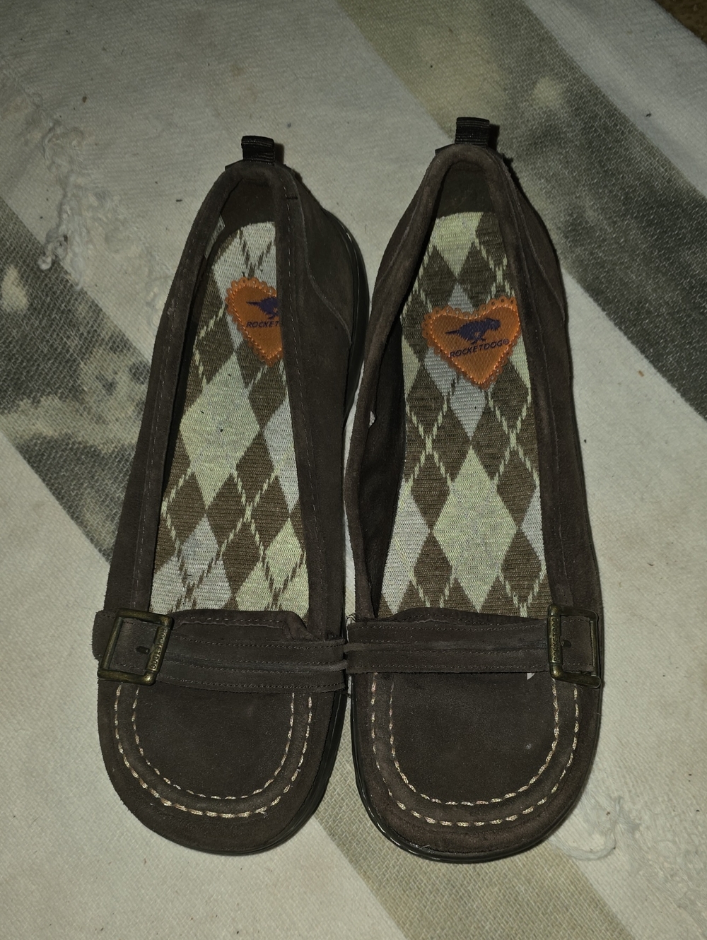 Rocket Dog Brown Girls' Moccasin Flats with Buckle Detail